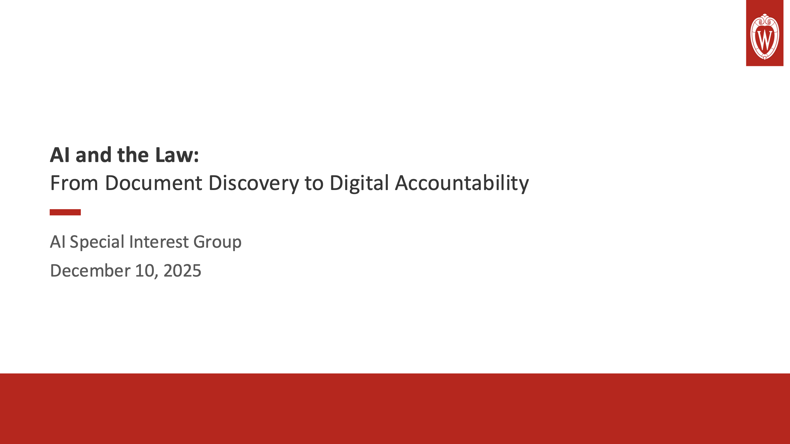2. UWEBC Presentation Slides: AI and The Law: From Document Discovery to Digital Accountability thumbnail